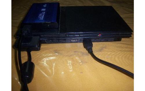 Playstation 2 con disco rigido y 100 juegos A - Imagen 1