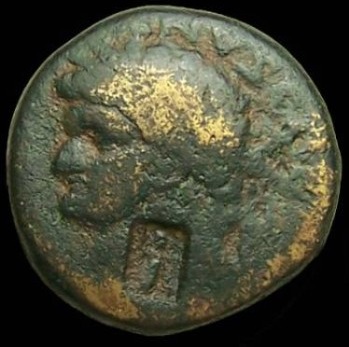 Moneda antigua de GRECIA del año 133 AC Mo - Imagen 2