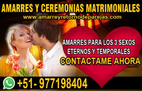 AMARRES Y CEREMONIAS MATRIMONIALES LLAMA YA T - Imagen 1
